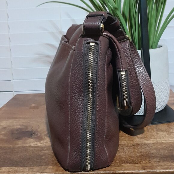 Pebbled Leather Fossil Preston Bag Shoulder Crossbody SMALL FLAW - Picture 13 of 15